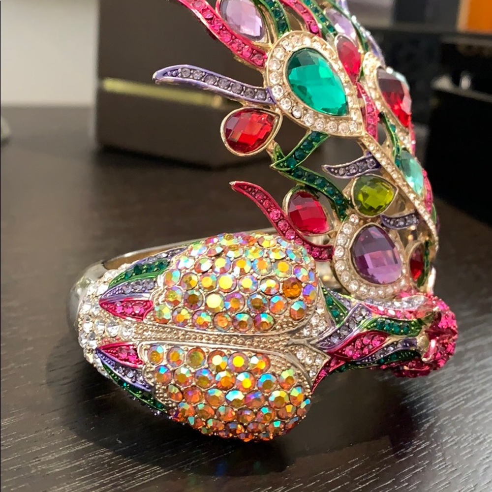 Peacock Rhinestone Bracelet - Picture 3 of 3